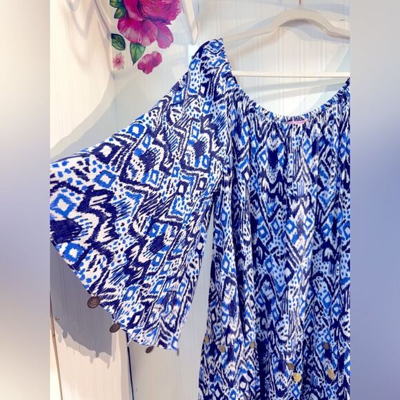 Lilly Pulitzer Delaney Tunic Dress Printed
Off Shoulder Sz L - Picture 6 of 12